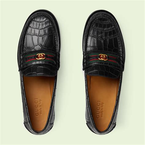 gucci vintage crocodile|gucci crocodile loafer.